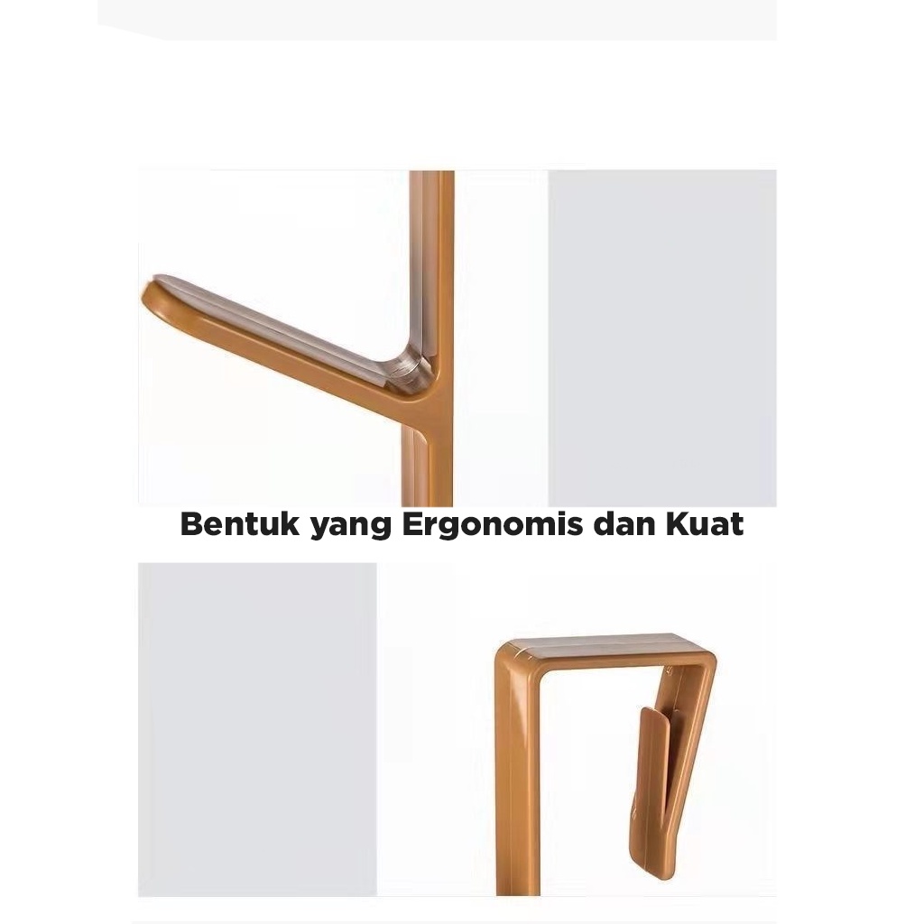 GANTUNGAN BAJU BELAKANG PLASTIK / HANGER PINTU BAHAN PLATIK ABS KAPSTOK GANTUNGAN BAJU BELAKANG