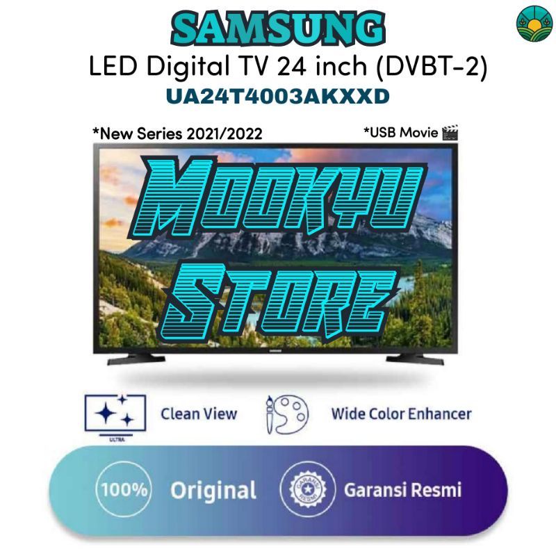 0LED TV SAMSUNG 24 Inch UA24T4003 | UA24T4001 | Digital TV DVBT-2 NEW SERIES 2022