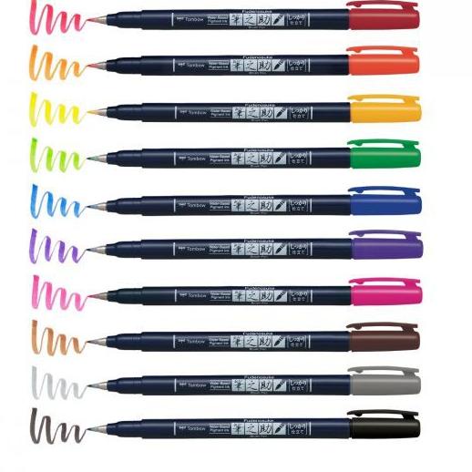 

Serba Unik Tombow Fudenosuke Colors Brush Pen