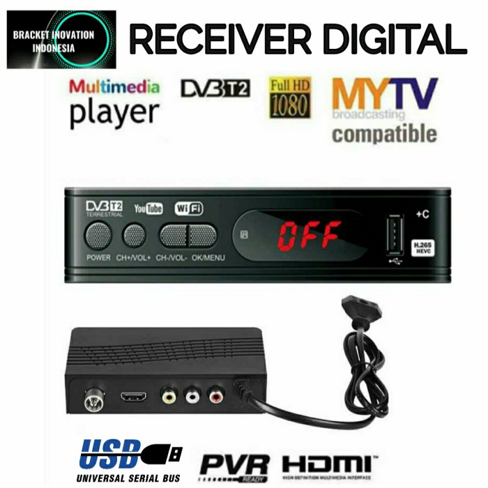 DEKODER TV DIGITAL RECEIVER TV DIGITAL PENANGKAP TV DIGITAL DVBT2
