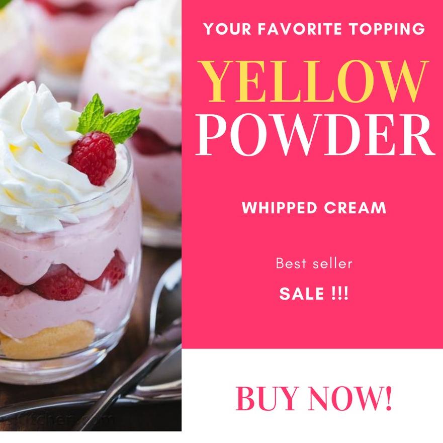 

limited STOCK!WHIPPED CREAM POWDER 1KG/TOPPING WHIPPED CREAM|SQ9