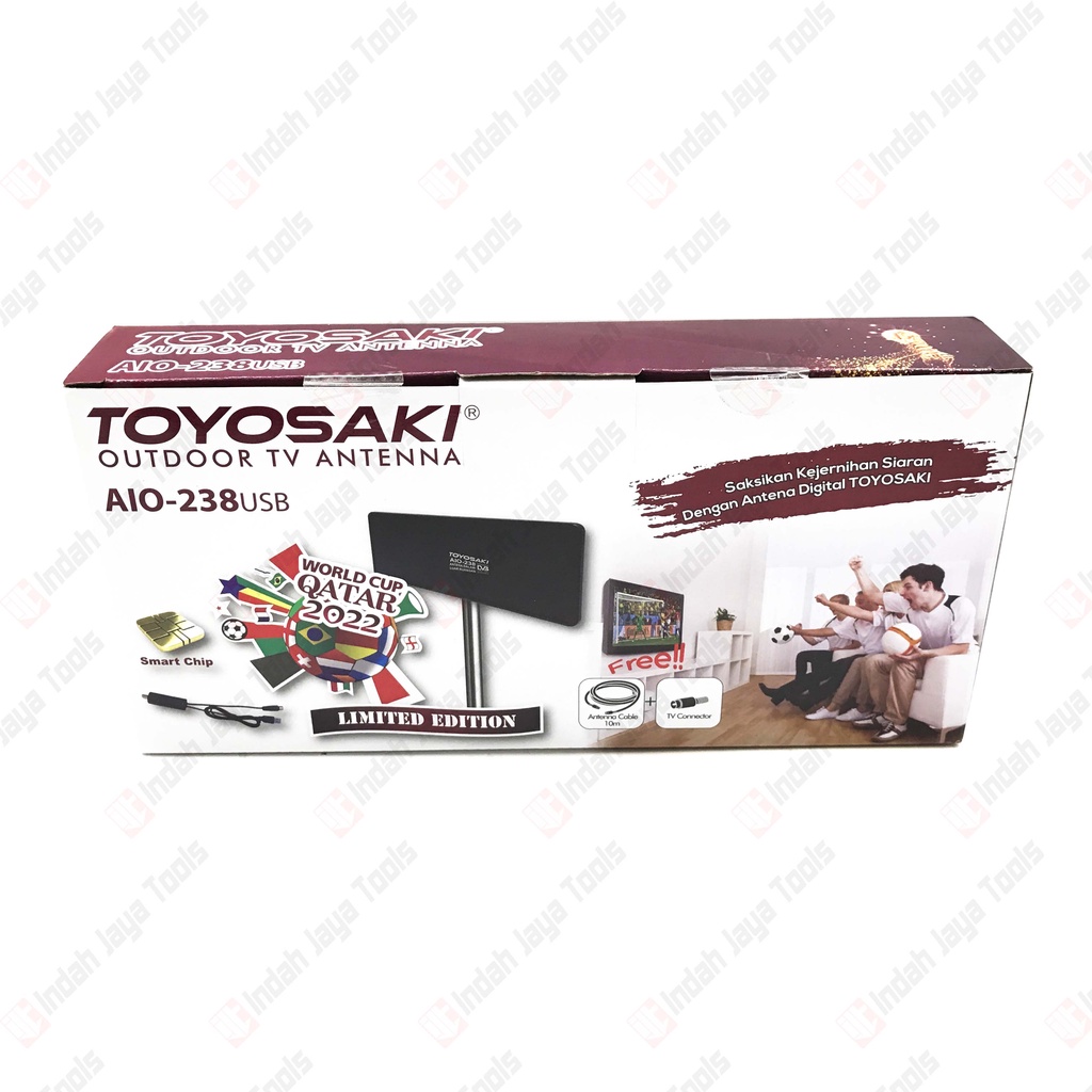 TOYOSAKI AIO-238 USB Antenna TV Digital Outdoor - Antene Parabola DVB