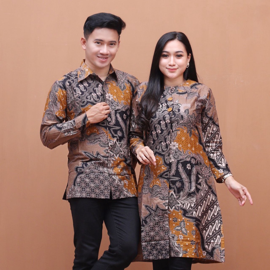 Batik Couple (MC Batik) - Baju Batik Couple Tunik Busui Friendly/kancing Depan Batik Kantor Ready Seragam M L XL XXL Jumbo Motif Terbaru