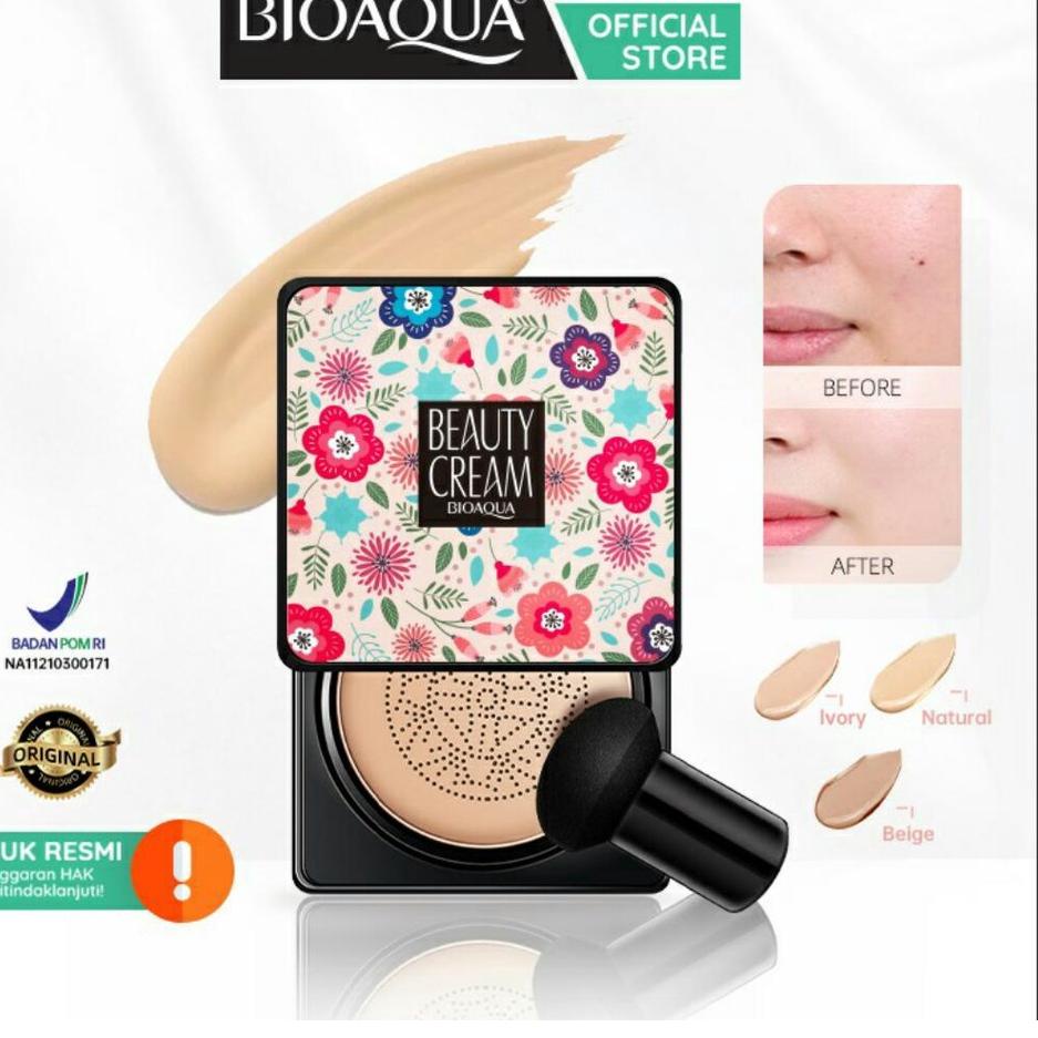 Direkomendasikan--[BPOM] BIOAQUA Beauty Cream / Bioaqua BB Cream / Bioaqua BB Cushion / Cushion Bioa