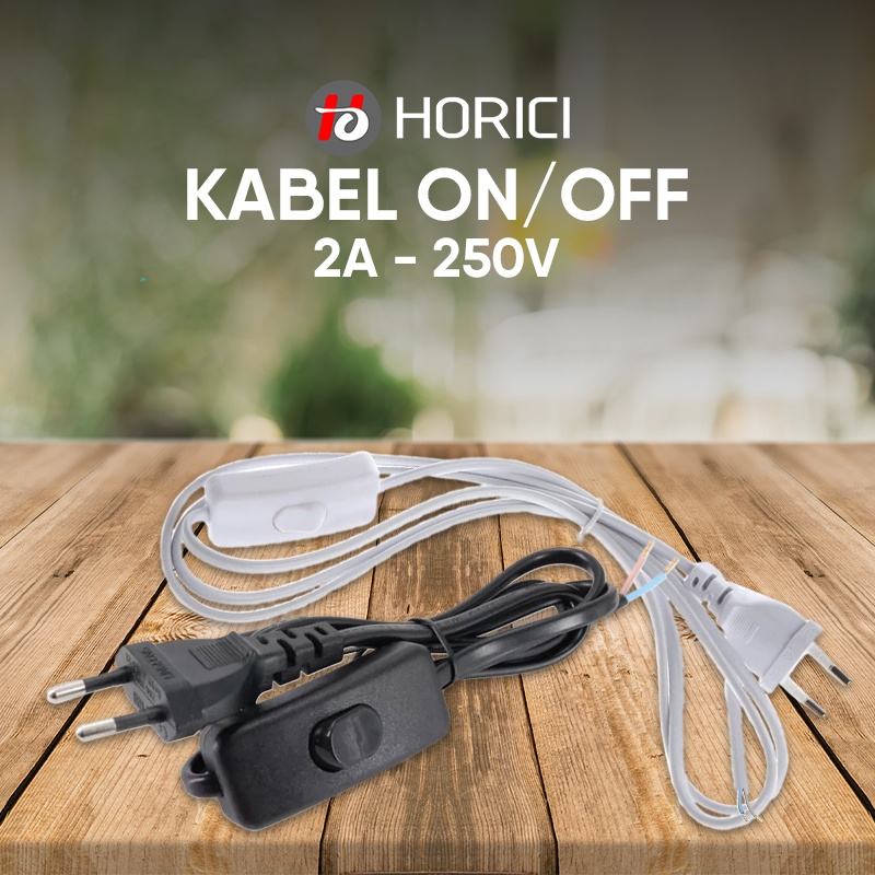 KABEL SAKLAR ON-OFF / KABEL AC 220V / KABEL BUNTUNG / KABEL LISTRIK Kabel Sambungan + Colokan Listrik