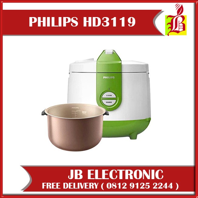 Philips Rice Cooker HD 3119 / HD3119 Rice Cooker Philips Magic com 2L