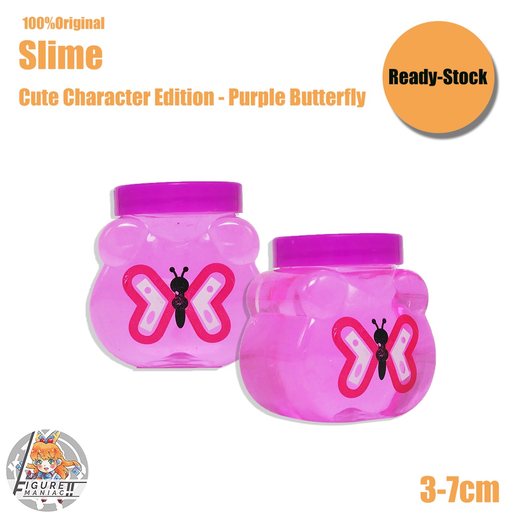 Mainan Anak - Slime Butterfly Mini Cute Edition Import Premium Slime Lucu Cute Slime Aman Crystal Mud Galaxy Mud