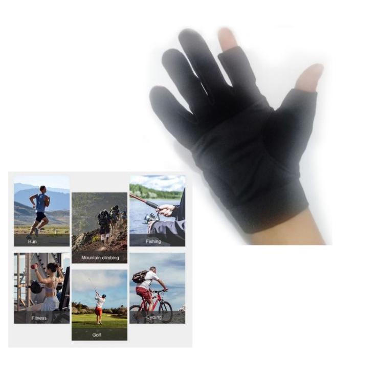 Borong Buruan mahal sarung tangan team mancing sepeda touchscreen 2 jari telunjuk jempol bagus bahan