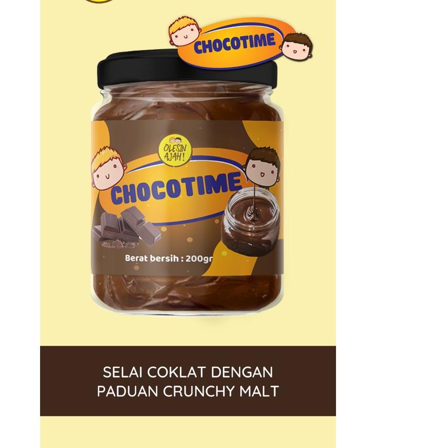 

BAYAR DITEMPAT✔️Selai CHOCOTIME 200Gr - OlesinAjah - Homemade|KD5