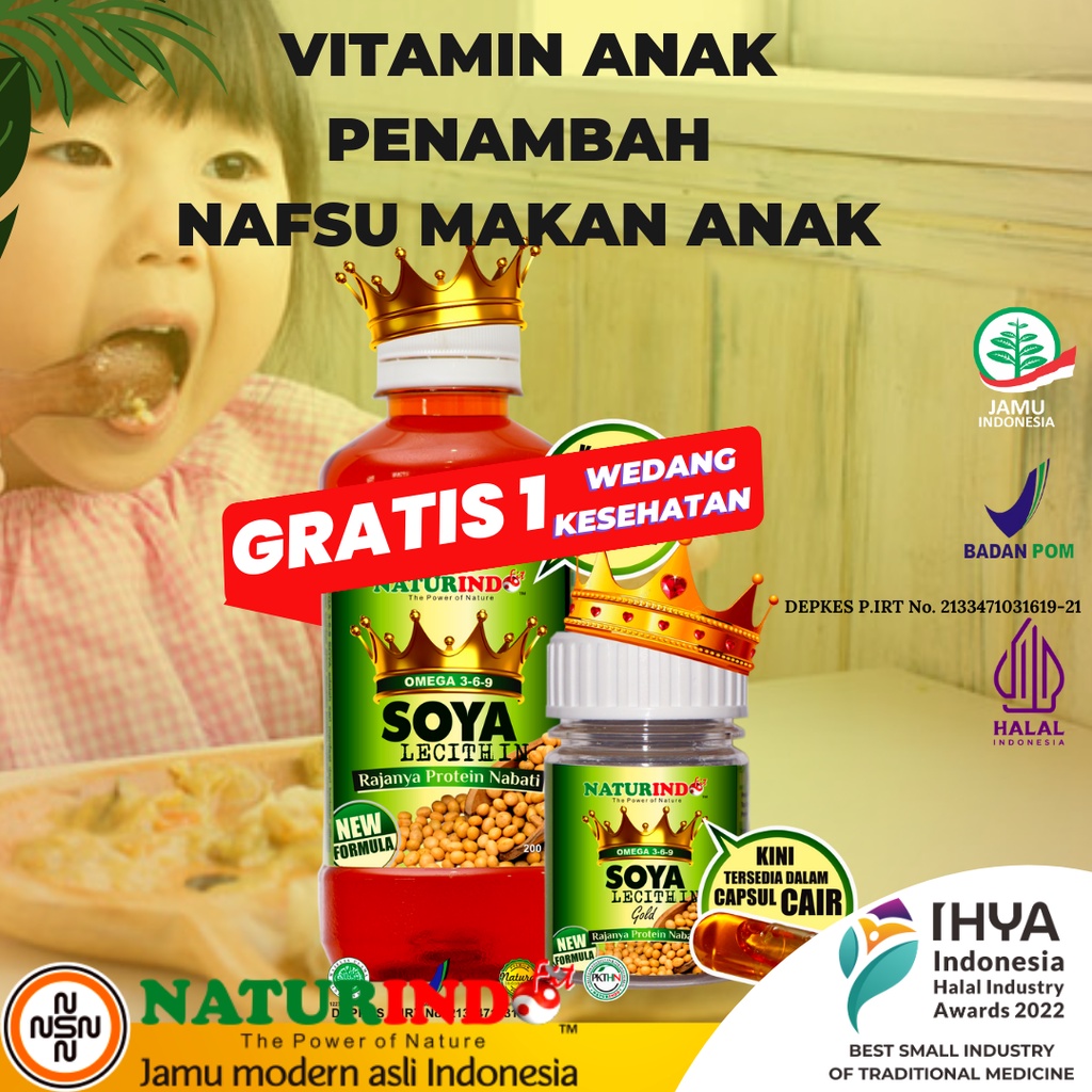 Vitamin anak penambah nafsu makan vitamin penambah nafsu makan dewasa obat penambah nafsu makan antioksidan pertumbuhan anak OMEGA SOYA LECHITHIN 3-6-9