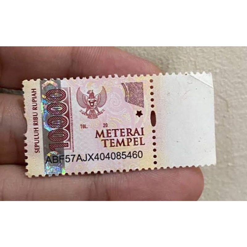 

materai asli 10.000