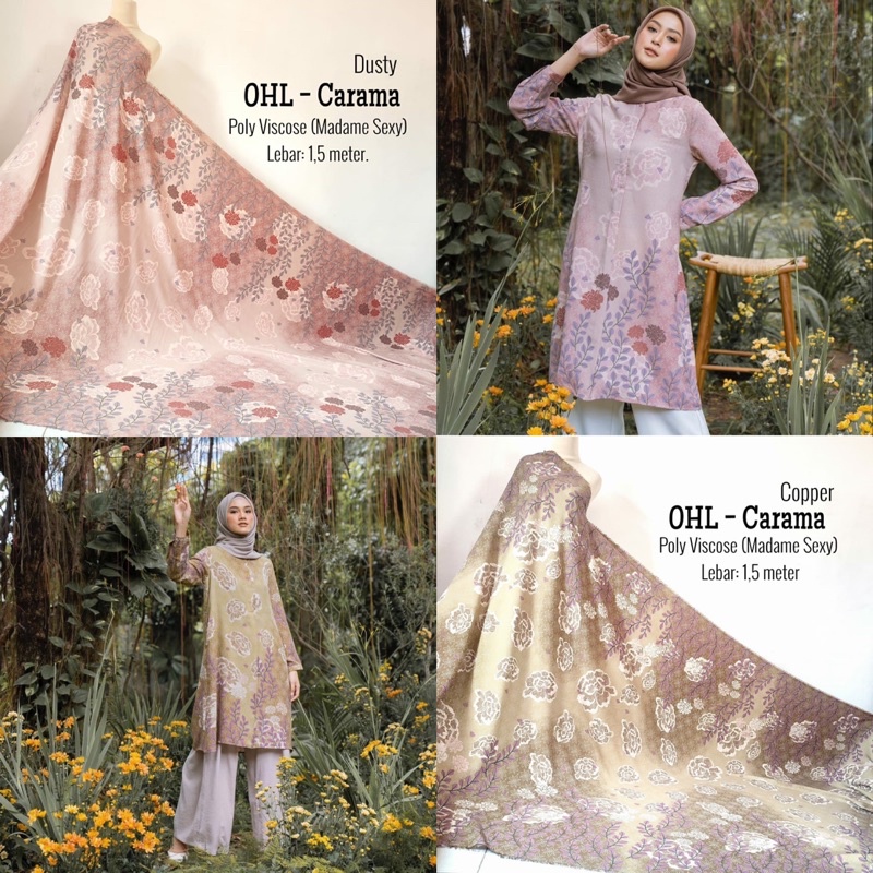 KAIN ORI HL MOTIF CARAMA BAHAN POLY VISCOSE