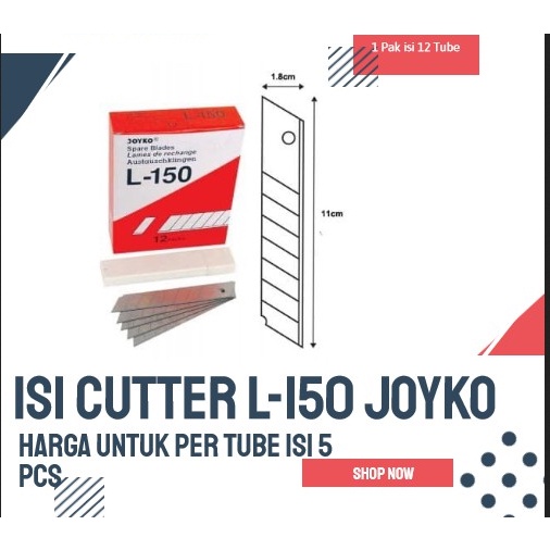 

Isi cutter besar L150 (tube) refill cutter L150 tube I ARD