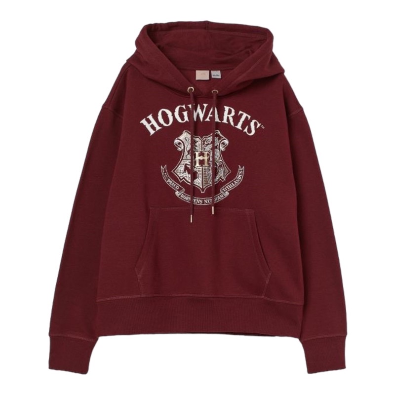 ( 8.8 ) Hoodie Sweatshirt H&amp;M Unisex Sablon Hogwarts, Flecee Katun Lembut Tebal, Free Papperbag