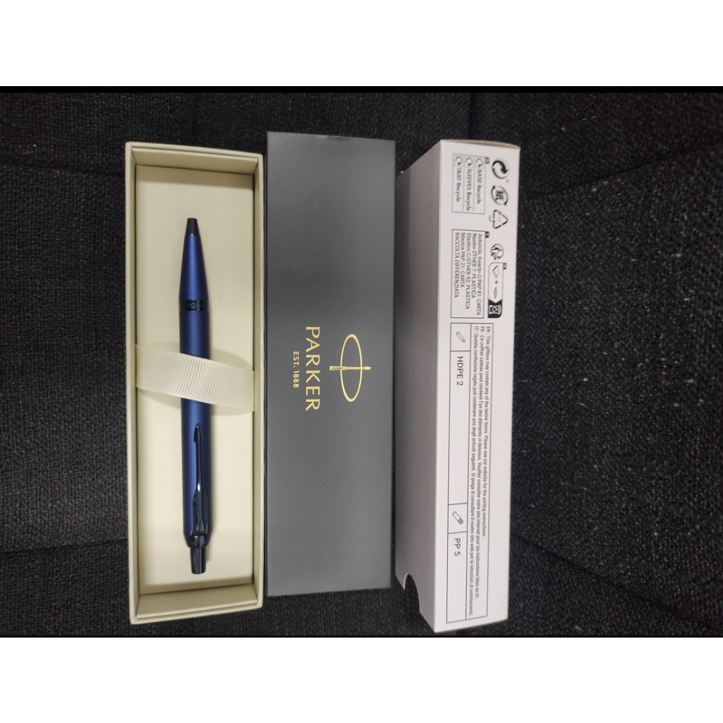 

ballpoint parker im new mono blue blu satuan