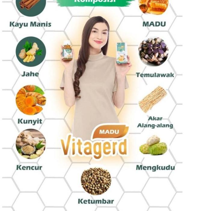 

Model Baru Madu Vitagerd Asli 100% Original Herbal Asli Obat Asam Lambung Maag Mah Magh GERD Kronis!