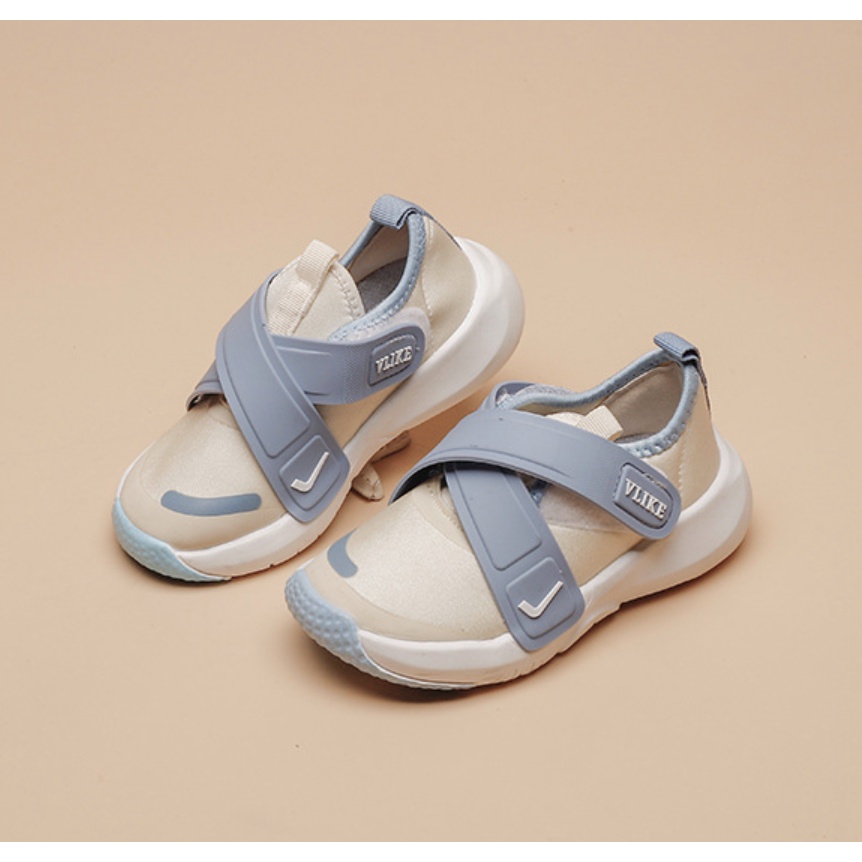 babyfit XLIKE sepatu slip on double velcro flats shoes semi sneakers import bn-1208