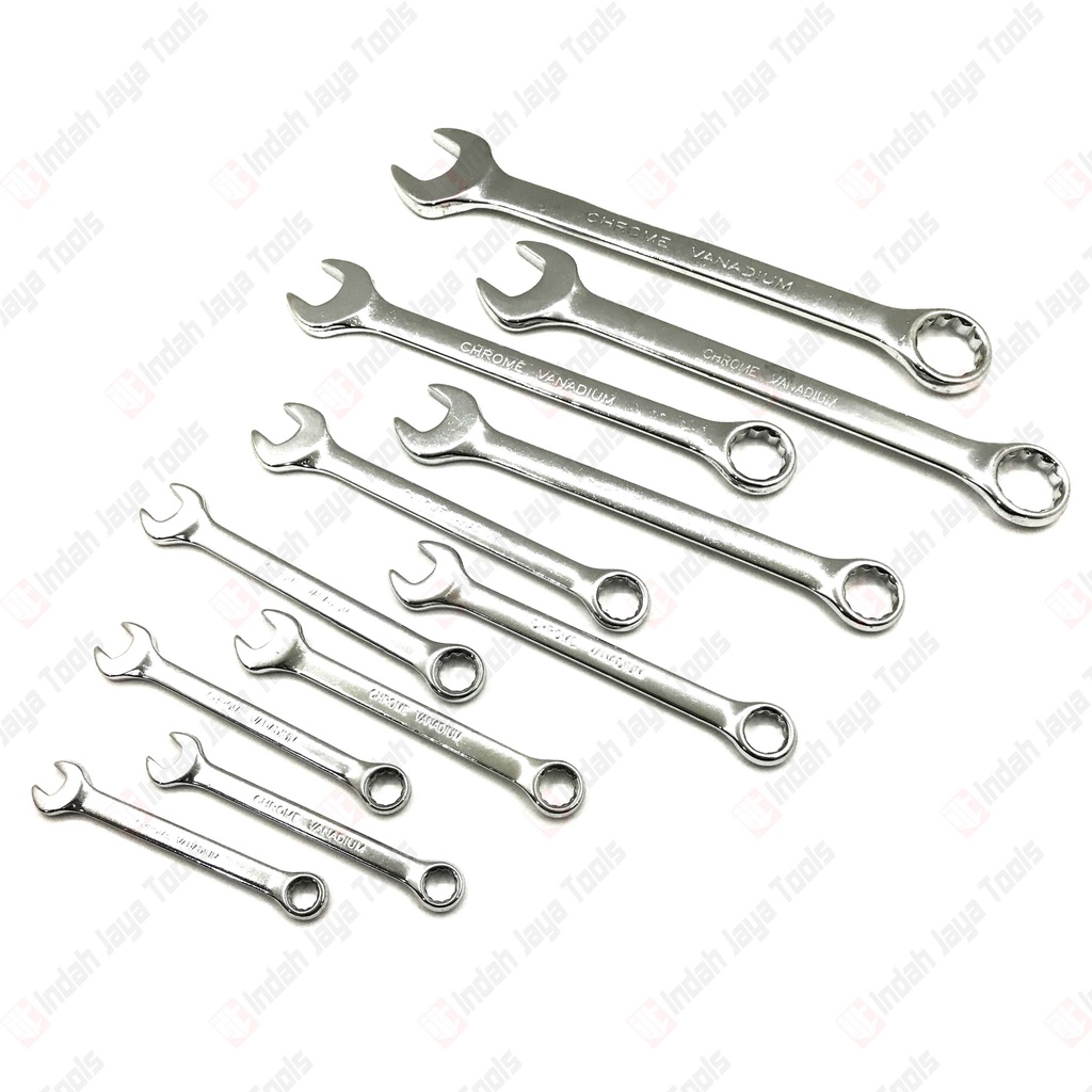 MEIJER Kunci Ring Pas Set 11 pcs ( 8 - 24 mm ) Combination Wrench Set