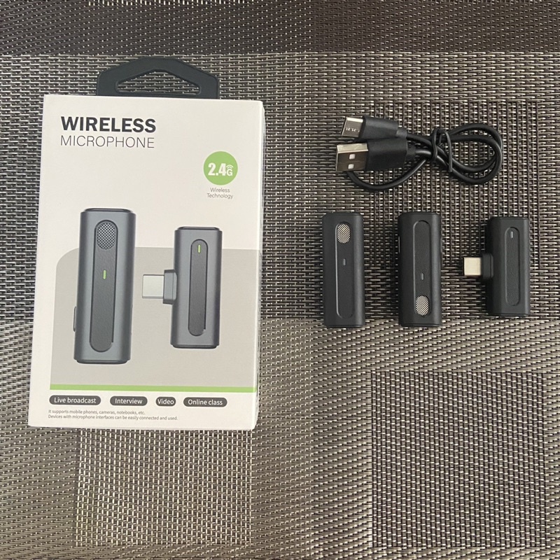 clip on microphone wireless android usb type c dua mic - M9 K2