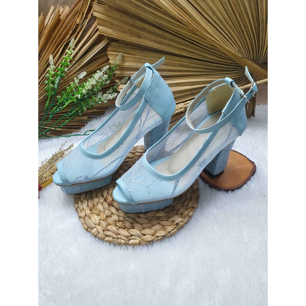Sepatu pesta cantik Vanda babylue hak 7 cm