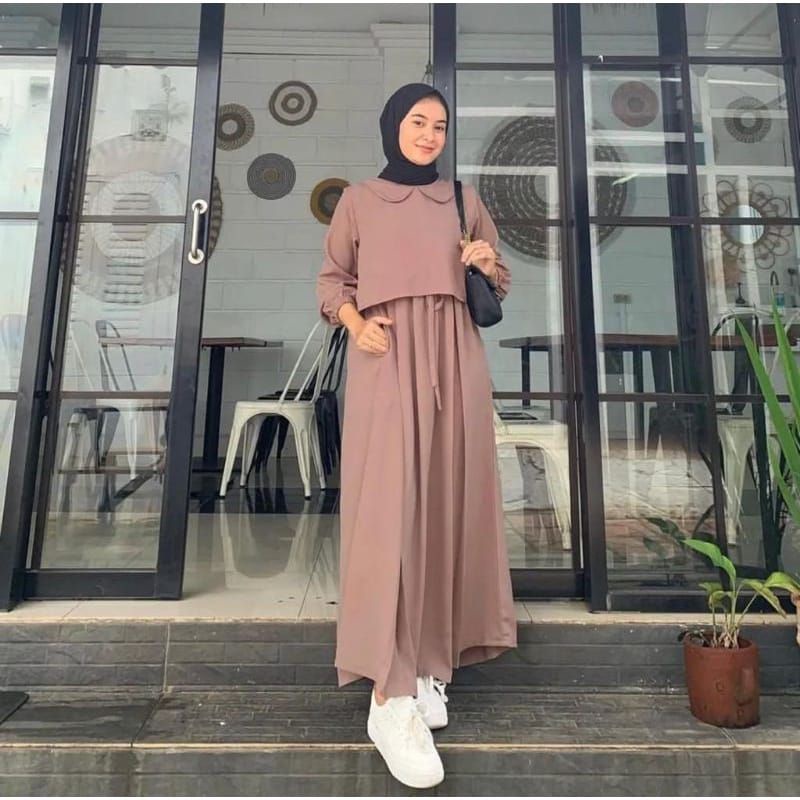 ZAFINA DRESS CRINGKLE GAMIS CRINGKEL WANITA