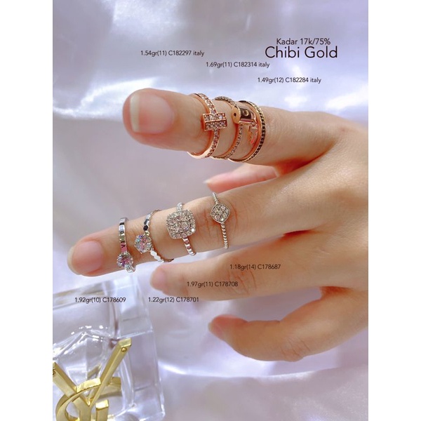 Cincin emas ITALY C182297 #chibi