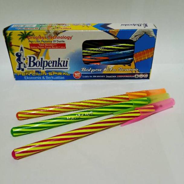

⇞ SELUSIN ( 12 PCS ) Pulpen Lilin Bolpenku Bolpen Lilin Bolpenku く