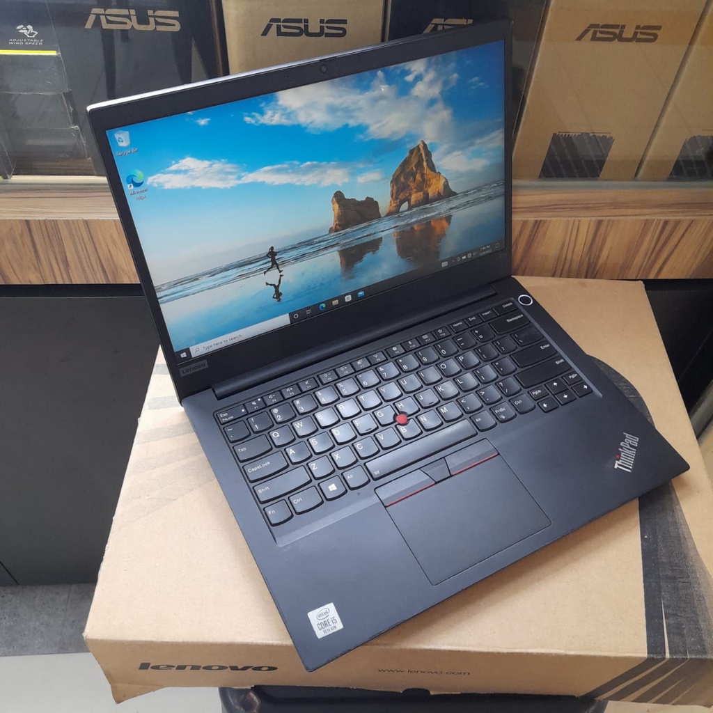 LAPTOP LEPTOP LE THINKPAD E14 TP00116A CORE I5 Gen10 SSD 256 GB + HDD 1 TB MEMORY RAM 16 GB 14 INC GENERASI BARU WINDOWS 10 SIAP PAKAI MULUS  BARU DI PAKAI BERAPA BULAN