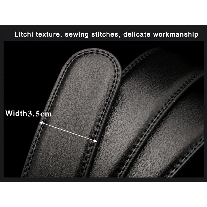 Ikat Pinggang Keren Semi Kulit Hitam – BELT 885