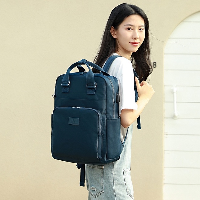 GUDIKA 5208 - Tas Ransel Laptop Wanita Kekinian Import Original Terbaru Bahan Nilon Waterproof Anti Air Premium Korea bisa muat banyak barang banyak slot kocek terlaris - tas wanita - tas cewek - tas kerja - tas laptop - rangsel - gudika bag - tas gudika