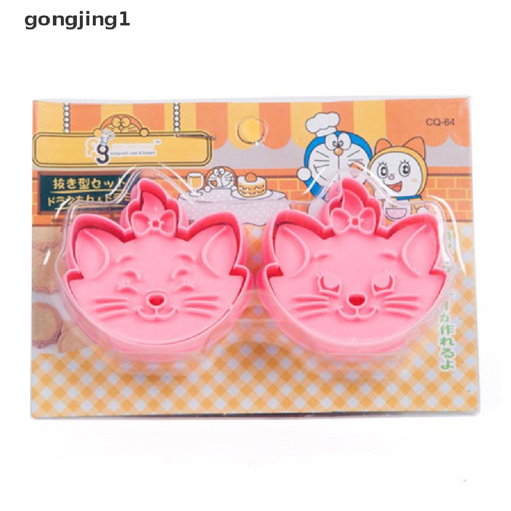 Ggg Cat Cookie Cutter Plastik Biskuit Baking Kue Buah Kue Alat Dapur Cetakan ID