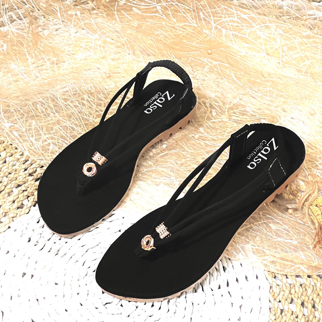 Sandal Flat KALISA Sol Tebal Wanita SBB 02