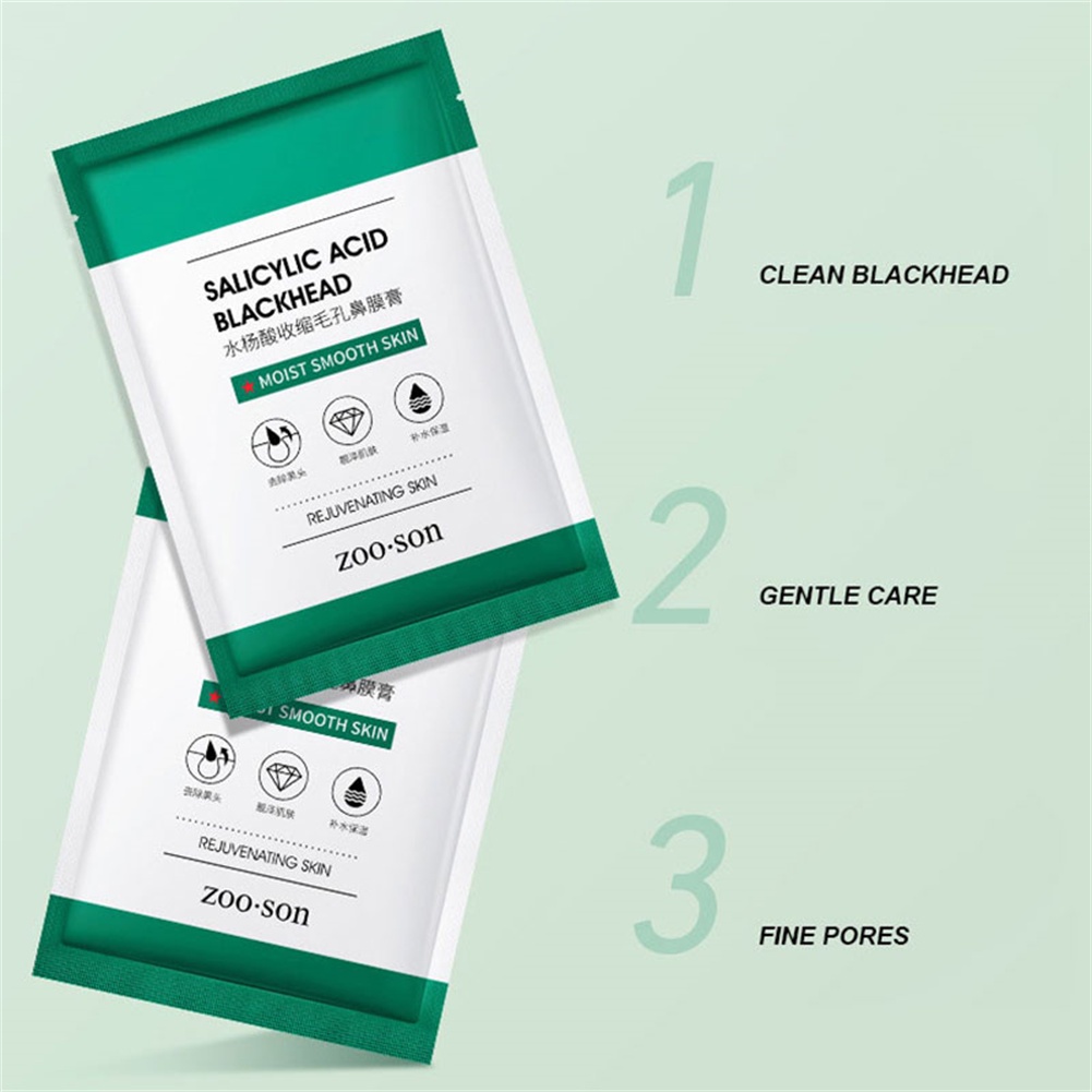 ZOO SON Salicylic Acid Blackhead Mask Masker Arang Komedo Membersihkan &amp; Mengangkat hidung komedo
