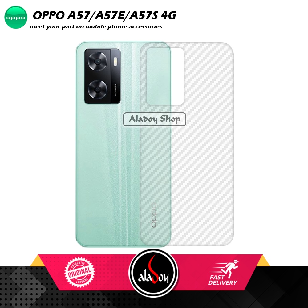 Paket 3IN1 Tempered Glass Layar Matte Anti Glare Oppo A57 4G/A57E/A57S Free Tempered Glass Camera dan Skin Carbon