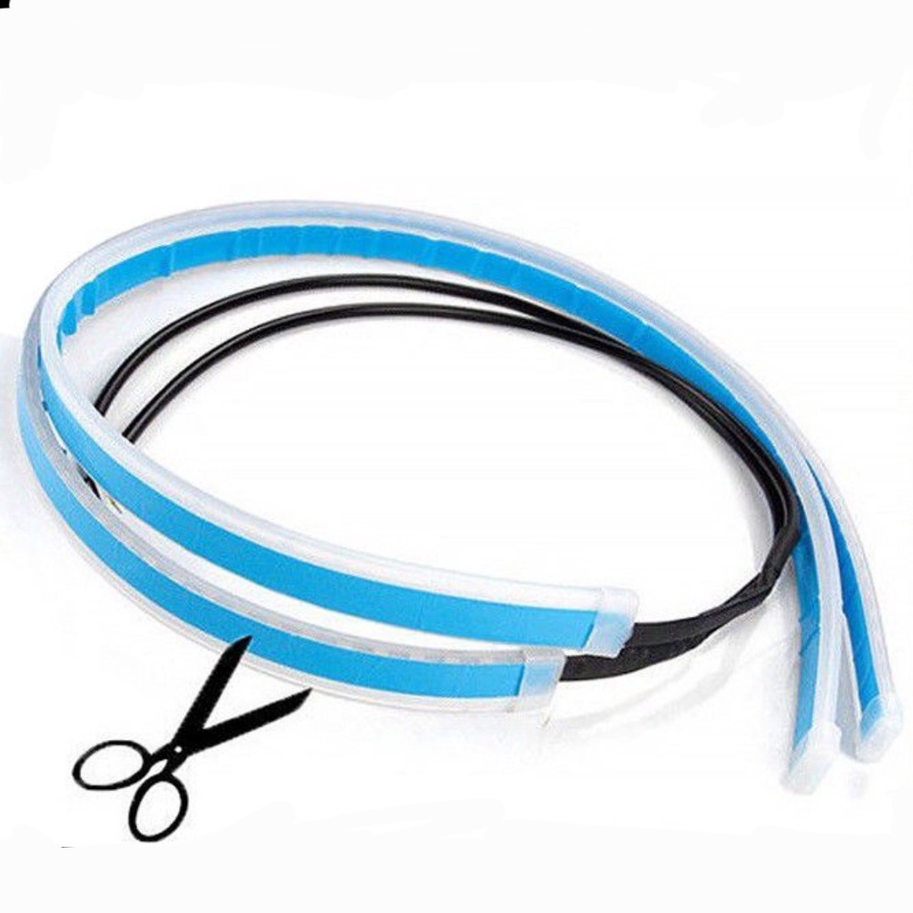 Lampu Alis LED Motor Mobil Sein Lampu Senja LED Running Fleksibel