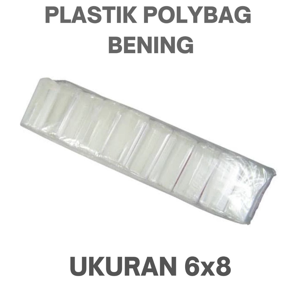 Plastik Polybag Polibag Bening Untuk Benih Tanaman Ukuran 6 X 8 cm Isi +- 750 Lembar