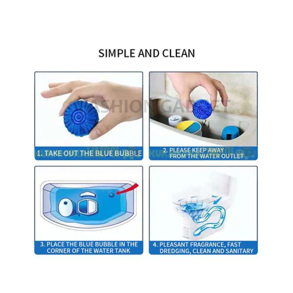 Tablet Pembersih Kloset 50 gram Obat Anti Bakteri Kotoran Deep Cleaning Cleansing Closet Cleaner Expert Antibacterial Alat Pembersih WC - Biru