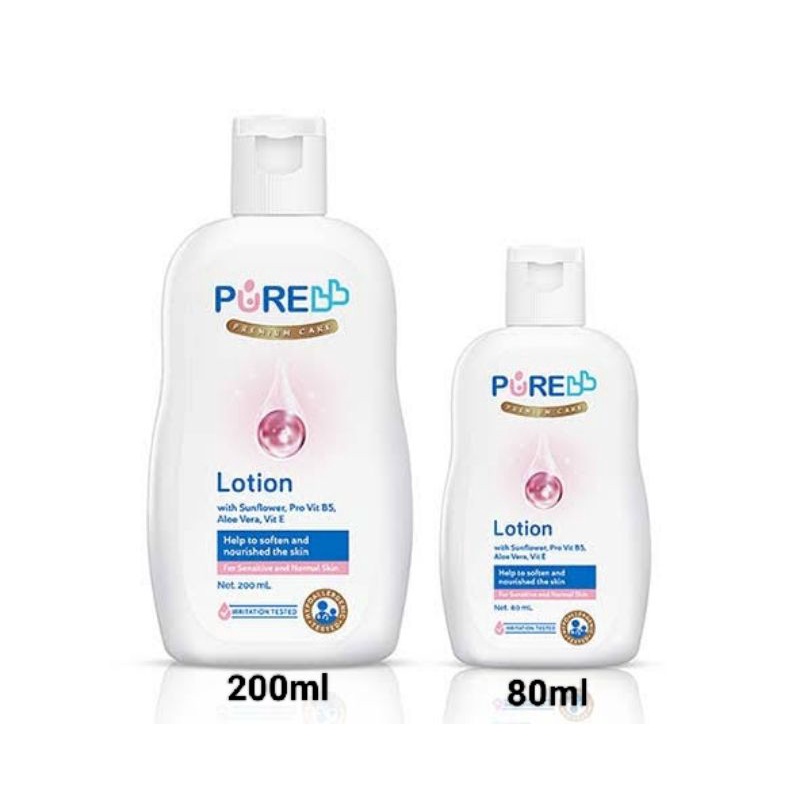 Pure Baby Body Lotion - PureBB Losion Kulit Bayi - Purebaby Krim Pelembab Kulit Bayi - Kream Bayi