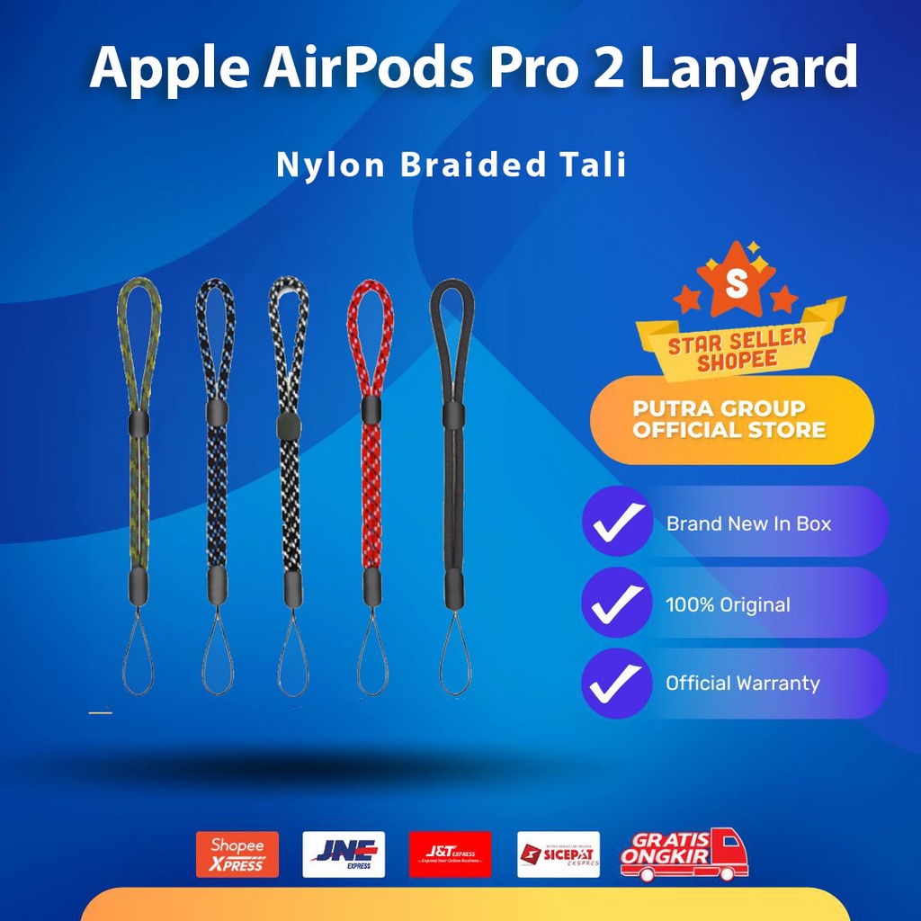 Apple AirPods Pro 2 2022 Lanyard Nylon Braided Tali Gantungan
