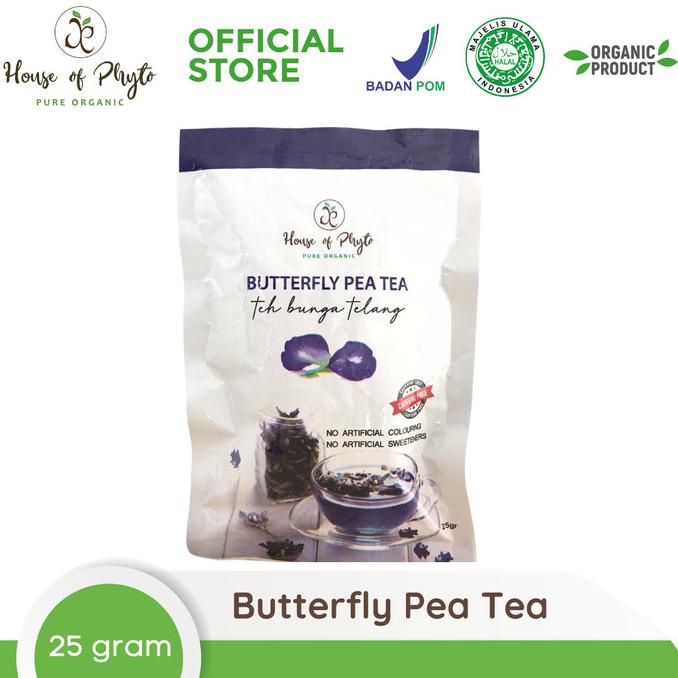 

[BISA COD] Phyto Organic Teh Bunga Telang Pouch Butterfly Pea Tea 25g