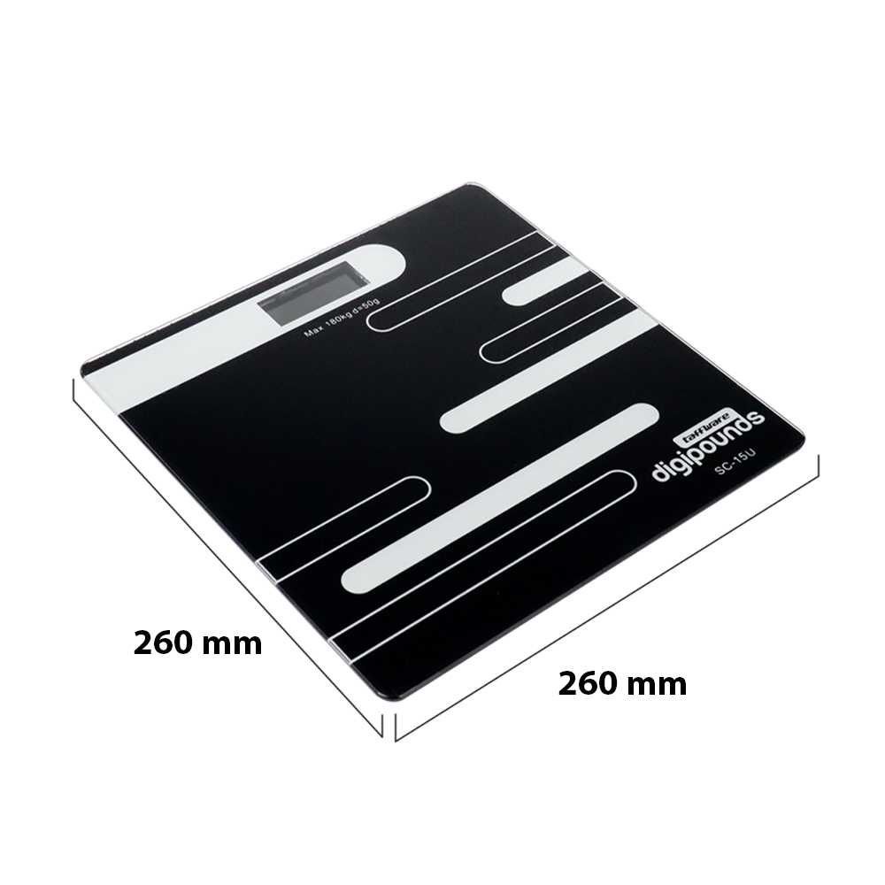 Timbangan Badan Digital + Temperature USB Timbangan Badan Kaca Usb Rechargeable