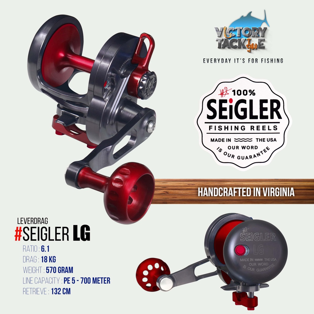 Reel Pancing SEiGLER SLOW PITCH JIGGING REEL LARGE GAME LG MADE IN THE USA | Overhead
