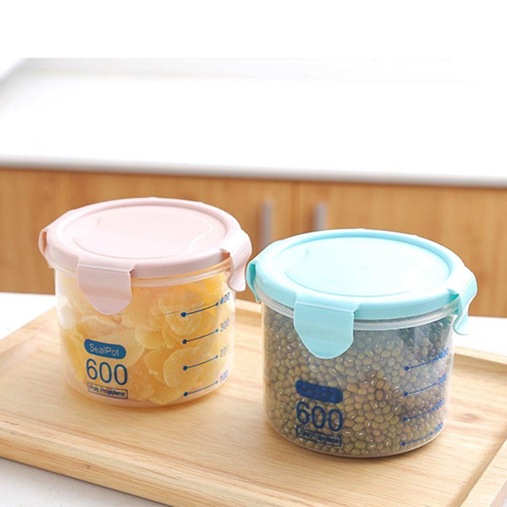 Solighter 2PCS Food Sealing Pot Bottle Jar Pengawetan Kotak Penyimpanan Botol Bekal Dapur