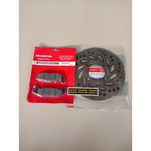 PIRINGAN DEPAN+KAMPAS REM HONDA VARIO 110 KARBU/VARIO TECHNO 110 KARBU