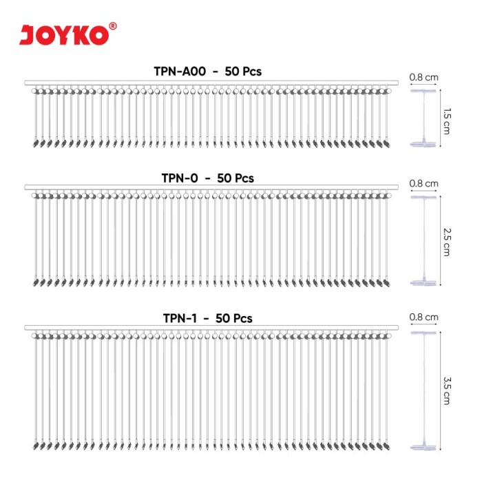 

Bol Tag Pin Isi Refill Tag Gun Joyko 1 Box 5000 Pcs