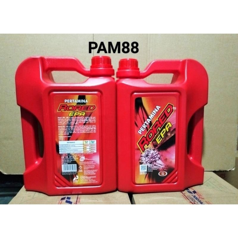 Oli RORED EPA..4 liter..SAE 140..harga di etalase adalah harga persatu botol