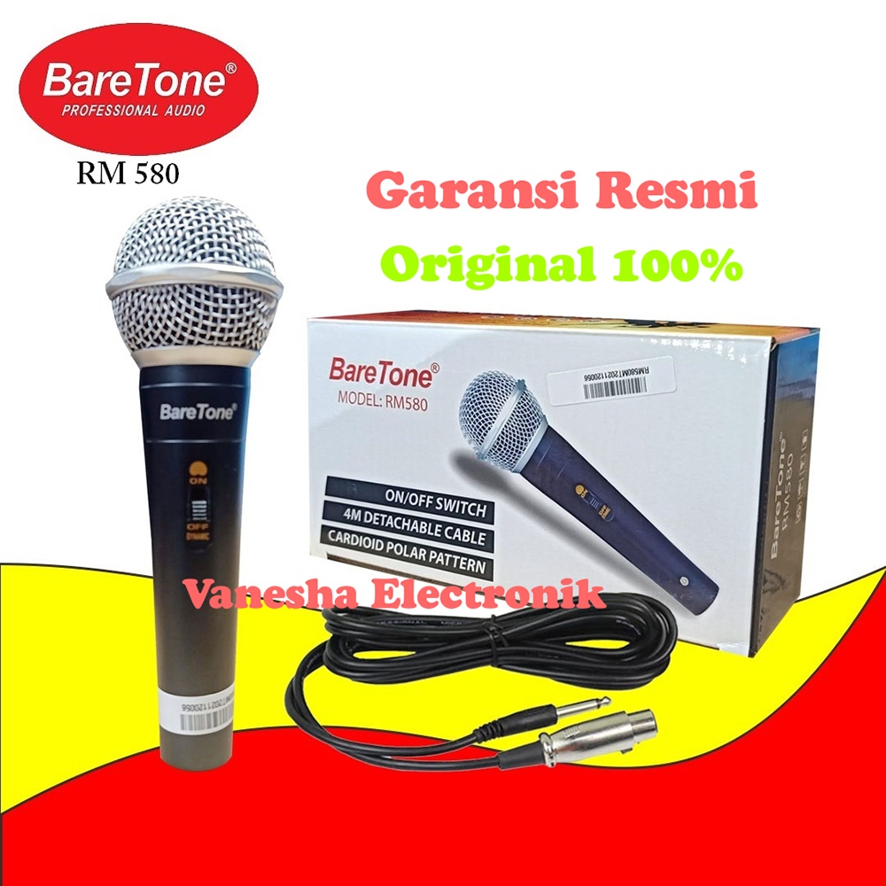 Mic Kabel Baretone RM580 Microphone Cable Baretone RM 580