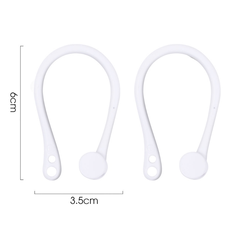 1pasang Silikon Anti Hilang Earphone Holder/ Earhook Headset Nirkabel Olahraga Tahan Lama/ Earbud Pelindung Earphone Aman Portabel