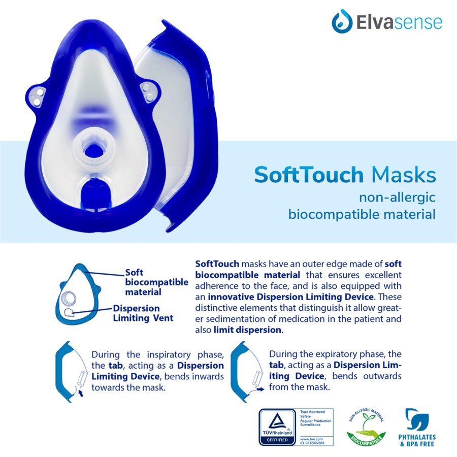 Nebulizer Elvasense - Alat Bantu Pernafasan Nebulizer Elvasense NEB39 Air Compressor Nebulizer