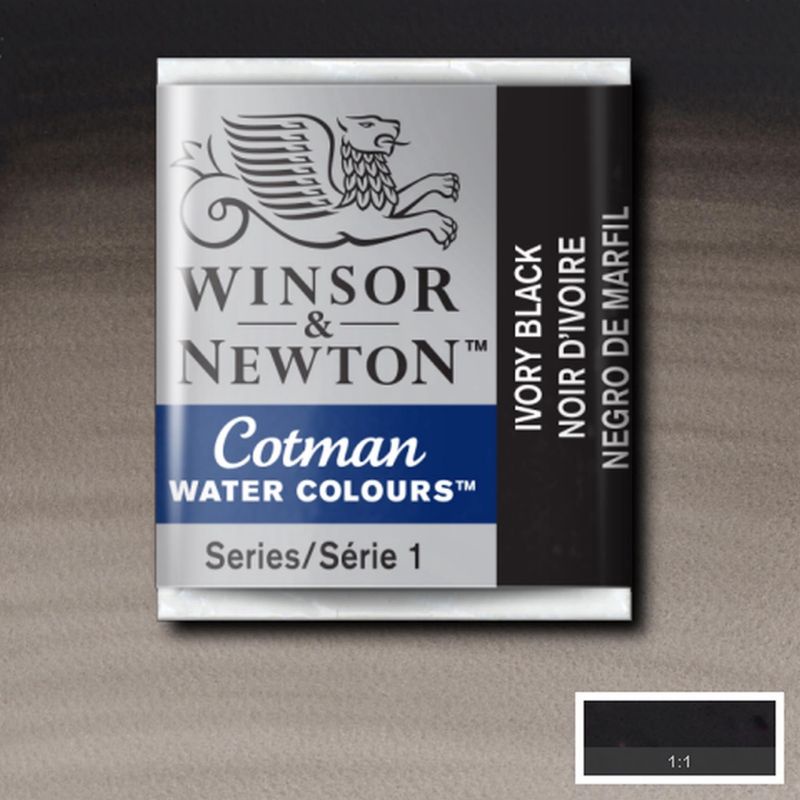 

COTMAN WATERCOLOUR HALF PAN IVORY BLACK WINSOR & NEWTON